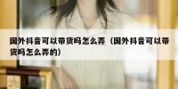 国外抖音可以带货吗怎么弄（国外抖音可以带货吗怎么弄的）