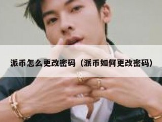 派币怎么更改密码（派币如何更改密码）