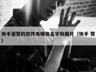 快手涨赞的软件有哪些名字和图片（快手 赞）