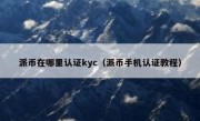 派币在哪里认证kyc（派币手机认证教程）