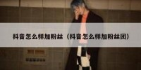 抖音怎么样加粉丝（抖音怎么样加粉丝团）