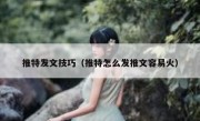 推特发文技巧（推特怎么发推文容易火）