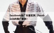 facebook推广方案实例（facebook的推广要素）
