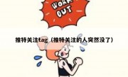 推特关注tag（推特关注的人突然没了）