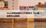 ins上的粉丝数623千是多少（ins粉丝数怎么换算）