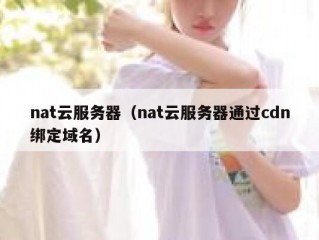 nat云服务器（nat云服务器通过cdn绑定域名）