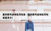 重庆限号进城处罚标准（重庆限号进城处罚标准是多少）