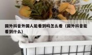国外抖音外国人能看到吗怎么看（国外抖音能看到什么）