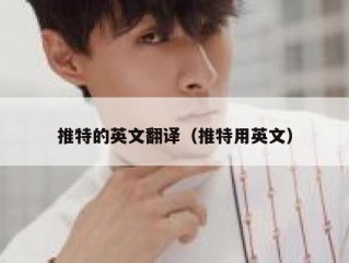 推特的英文翻译（推特用英文）