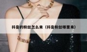 抖音的粉丝怎么来（抖音粉丝哪里来）