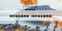 境外域名服务商（海外域名服务器）