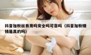 抖音加粉丝有用吗安全吗可靠吗（抖音加粉赚钱是真的吗）
