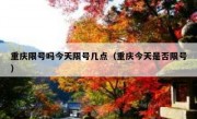 重庆限号吗今天限号几点（重庆今天是否限号）