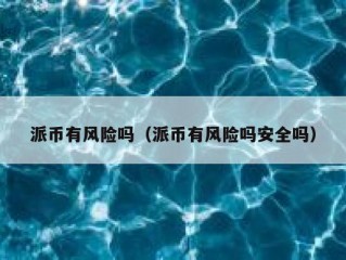 派币有风险吗（派币有风险吗安全吗）