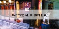 twitter怎么打赏（推特 打赏）
