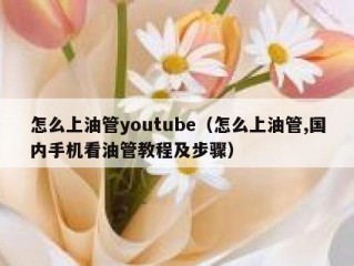 怎么上油管youtube（怎么上油管,国内手机看油管教程及步骤）