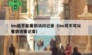 ins能不能看到访问记录（ins可不可以看到访客记录）