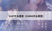 1247什么意思（12442什么意思）