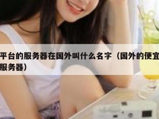 平台的服务器在国外叫什么名字（国外的便宜服务器）