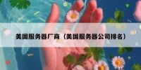美国服务器厂商（美国服务器公司排名）