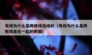 电线为什么是两根线组成的（电线为什么是两根线连在一起的呢图）