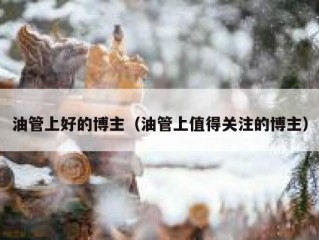 油管上好的博主（油管上值得关注的博主）