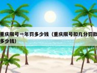 重庆限号一年罚多少钱（重庆限号扣几分罚款多少钱）