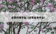 点赞代理平台（点赞业务平台）