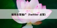 推特点赞推广（twitter 点赞）