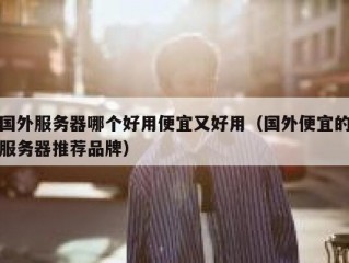 国外服务器哪个好用便宜又好用（国外便宜的服务器推荐品牌）