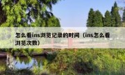 怎么看ins浏览记录的时间（ins怎么看浏览次数）
