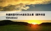 外国抖音tiktok进去怎么看（国外抖音tiktokios）