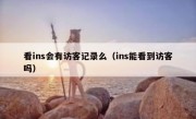 看ins会有访客记录么（ins能看到访客吗）