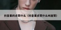 抖音里的点赞什么（抖音里点赞什么叫连赞）