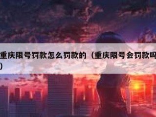 重庆限号罚款怎么罚款的（重庆限号会罚款吗）