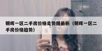 朝晖一区二手房价格走势图最新（朝晖一区二手房价格趋势）