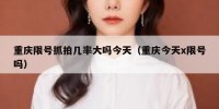 重庆限号抓拍几率大吗今天（重庆今天x限号吗）