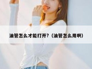 油管怎么才能打开?（油管怎么用啊）