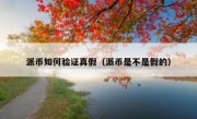 派币如何验证真假（派币是不是假的）