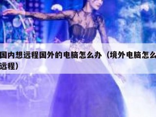 国内想远程国外的电脑怎么办（境外电脑怎么远程）