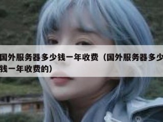 国外服务器多少钱一年收费（国外服务器多少钱一年收费的）