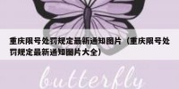 重庆限号处罚规定最新通知图片（重庆限号处罚规定最新通知图片大全）