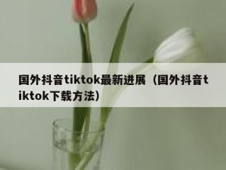 国外抖音tiktok最新进展（国外抖音tiktok下载方法）