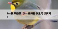 ins视频播放（ins视频播放量可以买吗）