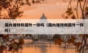 国内推特和国外一样吗（国内推特和国外一样吗）