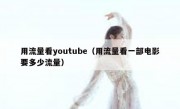 用流量看youtube（用流量看一部电影要多少流量）