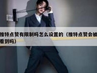 推特点赞有限制吗怎么设置的（推特点赞会被看到吗）