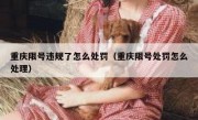重庆限号违规了怎么处罚（重庆限号处罚怎么处理）