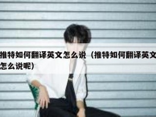 推特如何翻译英文怎么说（推特如何翻译英文怎么说呢）