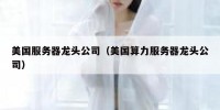 美国服务器龙头公司（美国算力服务器龙头公司）